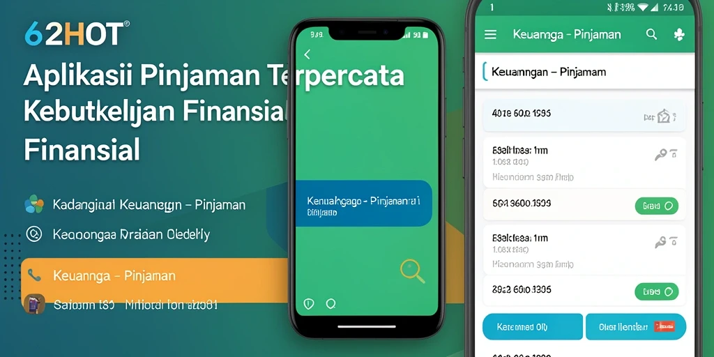 Antarmuka pengguna 62HOT untuk pengajuan pinjaman yang intuitif.
