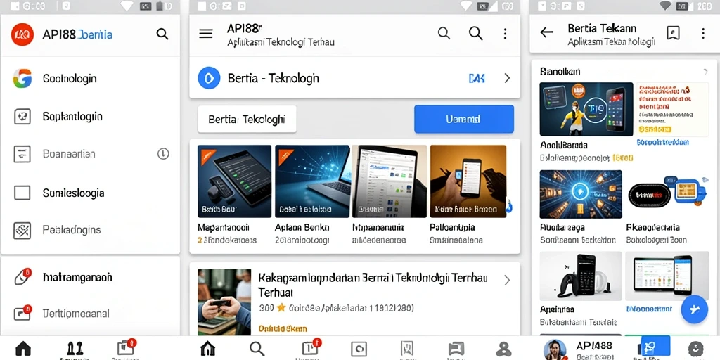 Tampilan antarmuka pengguna API88 yang modern dan fungsional.