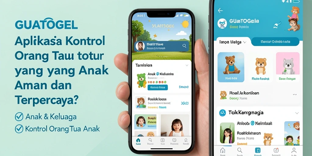 Tampilan antarmuka pengguna GUATOGEL untuk kontrol orang tua.