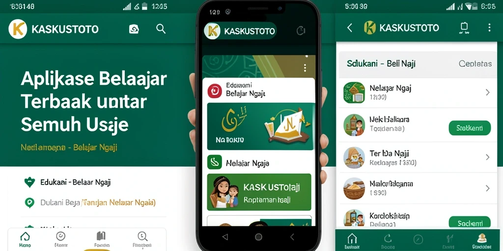 Antarmuka KASKUSTOTO yang menarik dan interaktif untuk belajar ngaji.