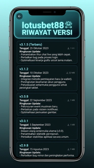 Riwayat Versi lotusbet88 untuk Pengguna Android